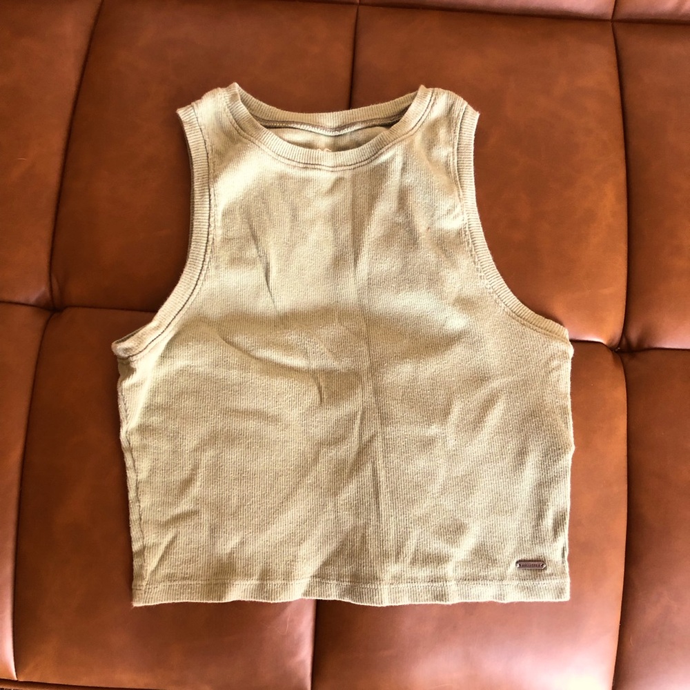 Sage green Hollister crop top